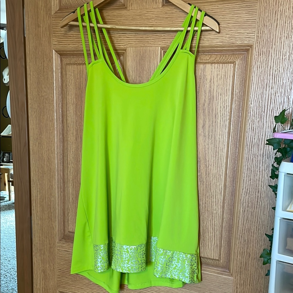 Lime Green Sleeveless Women's Top